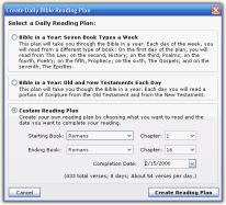 New plan dialog